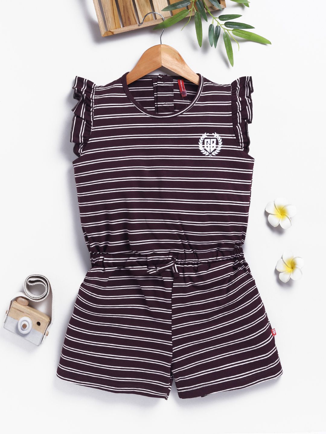 Here&Now X Game Begins Girls Striped Jumpsuit-picture-49