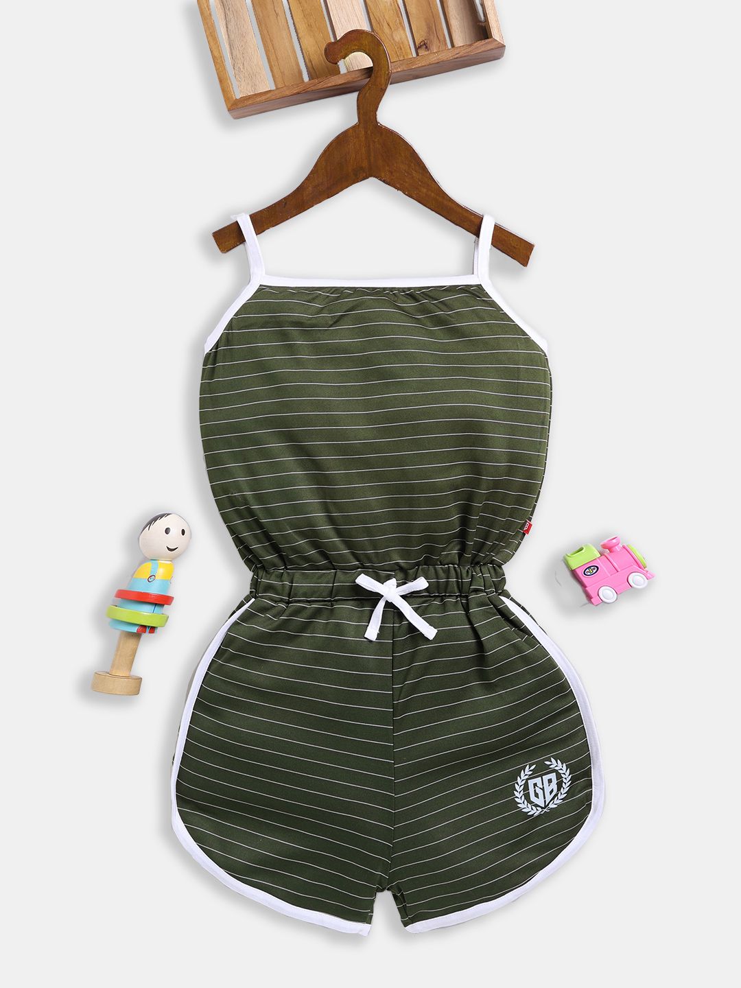 Here&Now X Game Begins Girls Striped Basic Jumpsuit-picture-43