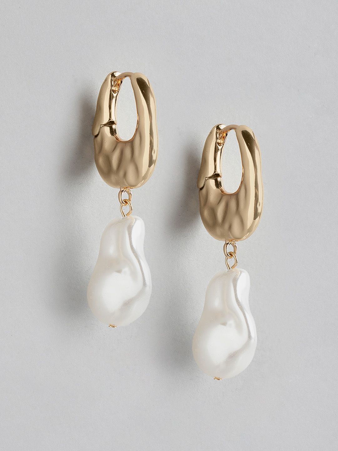 Forever New Gold Plated Kaley Pearl Earring-picture-29