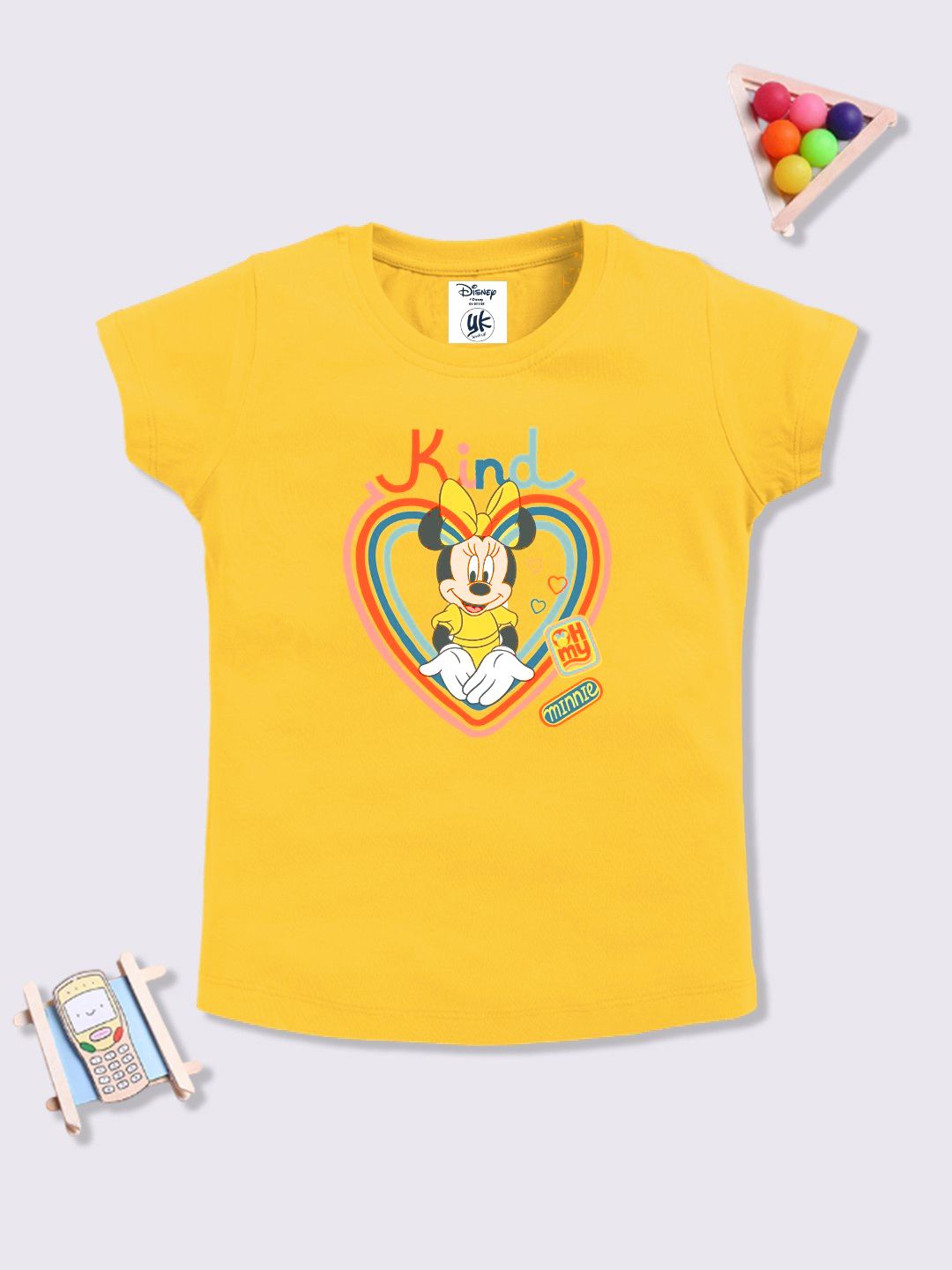 YK Disney Girls Minnie Mouse Printed T-shirt-picture-8