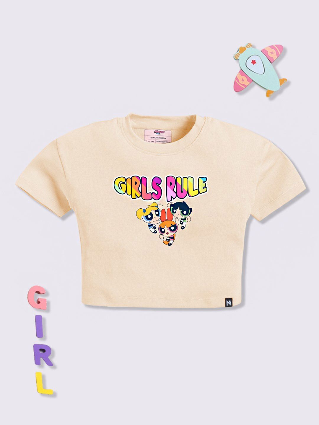 YK X Minute Mirth Girls Powerpuff Girls Printed T-shirt-picture-2