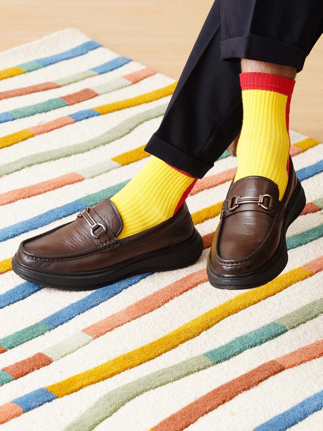 MICHAEL ANGELO Men Leather Formal Loafers-picture-39