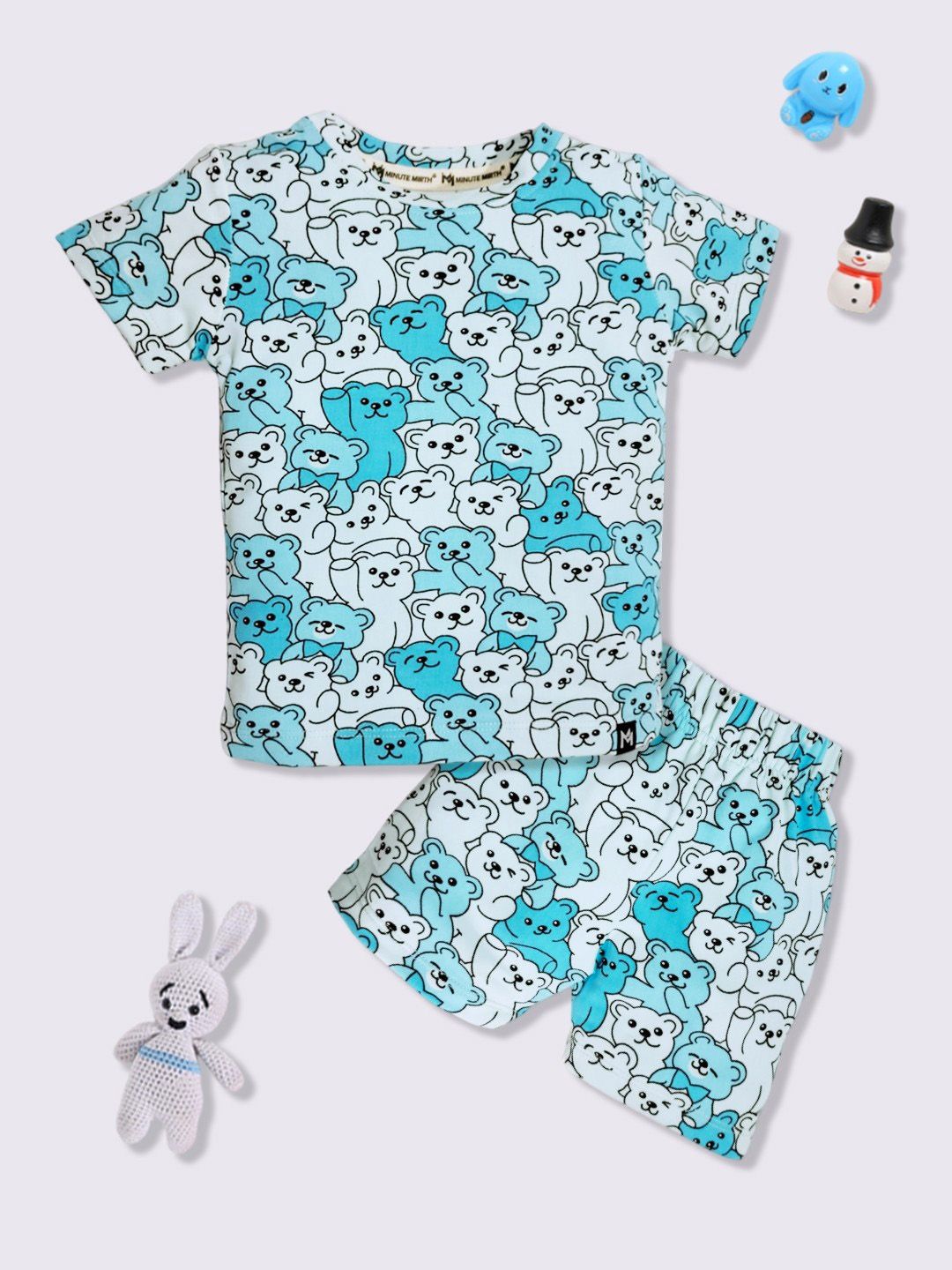 YK X Minute Mirth Girls Printed T-shirt with Shorts-picture-45