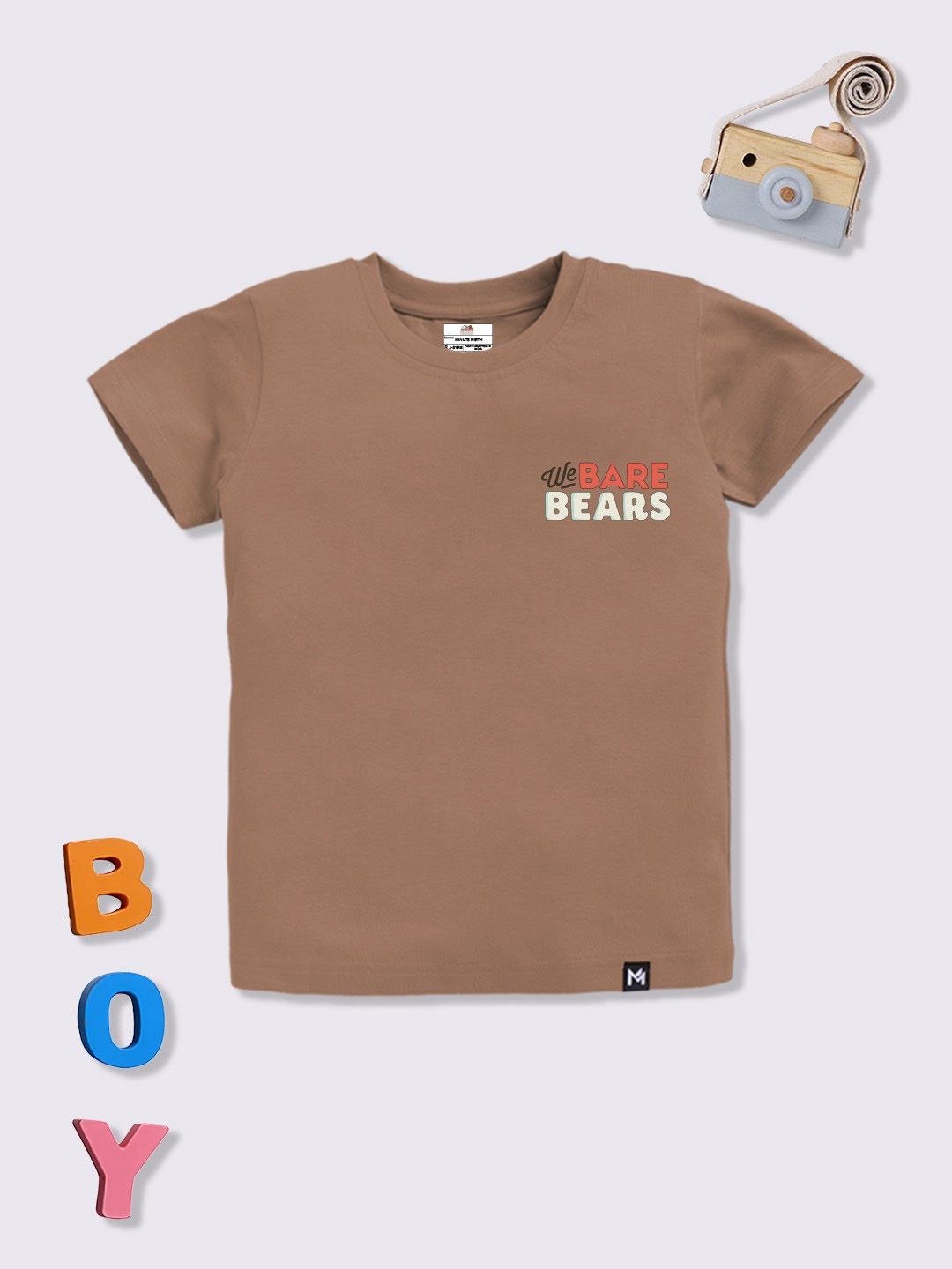 YK X Minute Mirth Boys We Bare Bears Printed Cotton T-shirt-picture-27