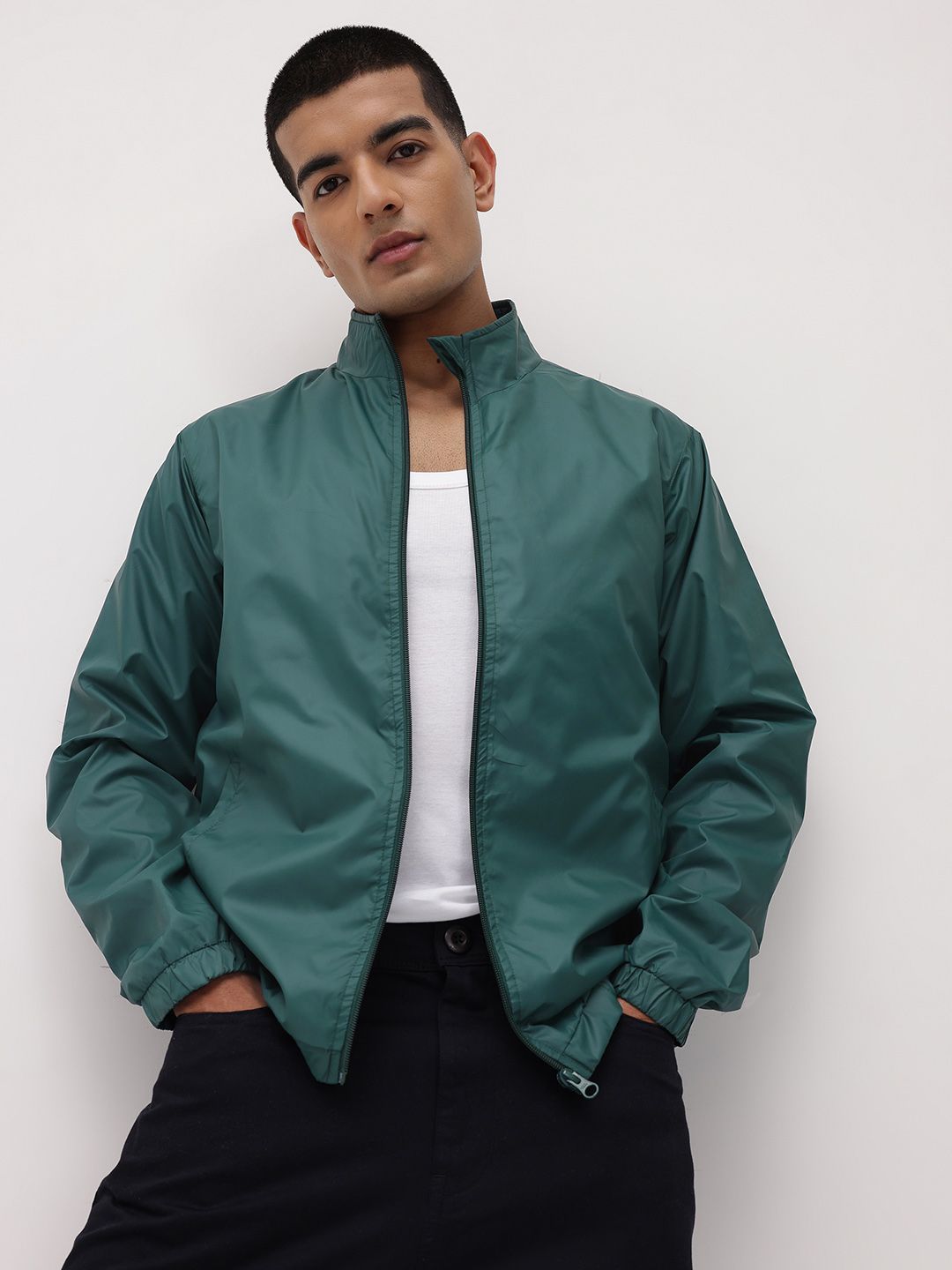 The Roadster Life Co. Mock Collar Bomber Jacket-image-20