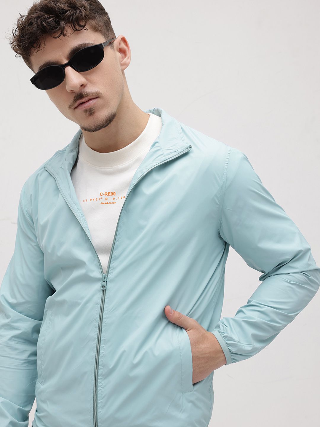 The Roadster Life Co. Mock Collar Tailored Jacket-image-42