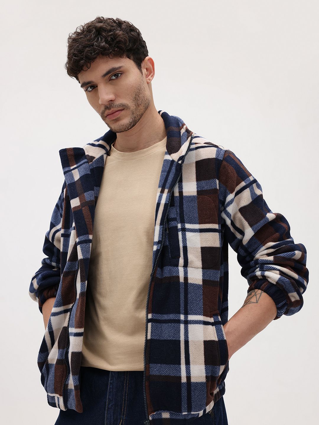 The Roadster Life Co. Checked Bomber Jacket-picture-15