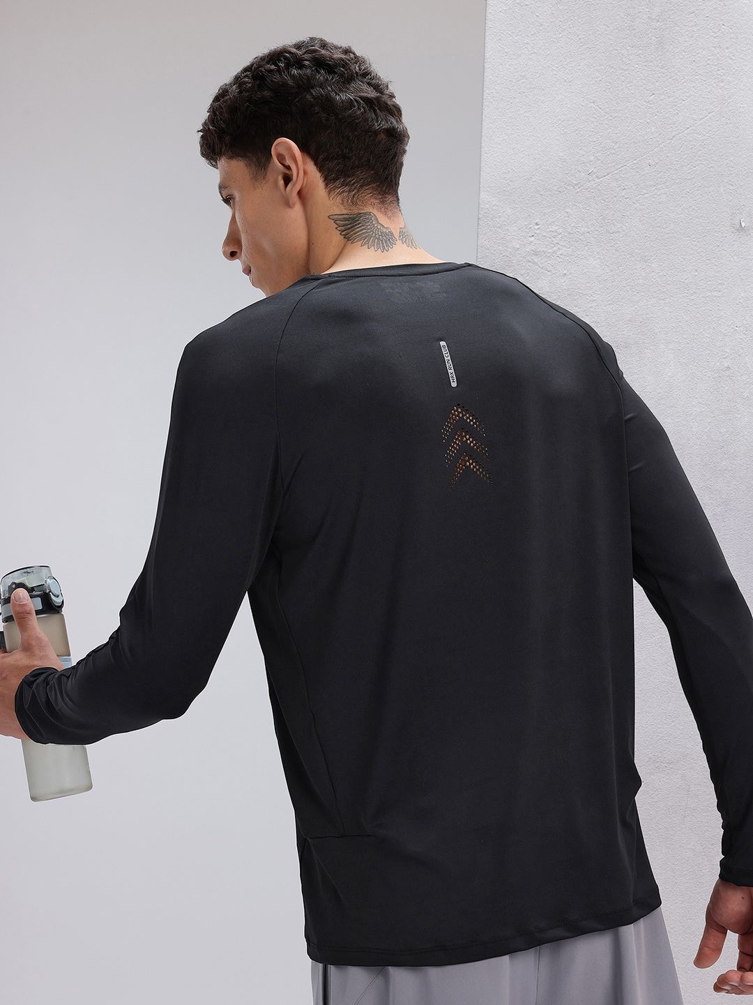 HRX by Hrithik Roshan Long Raglan Sleeves Perforation Detail Running T-shirt-picture-10