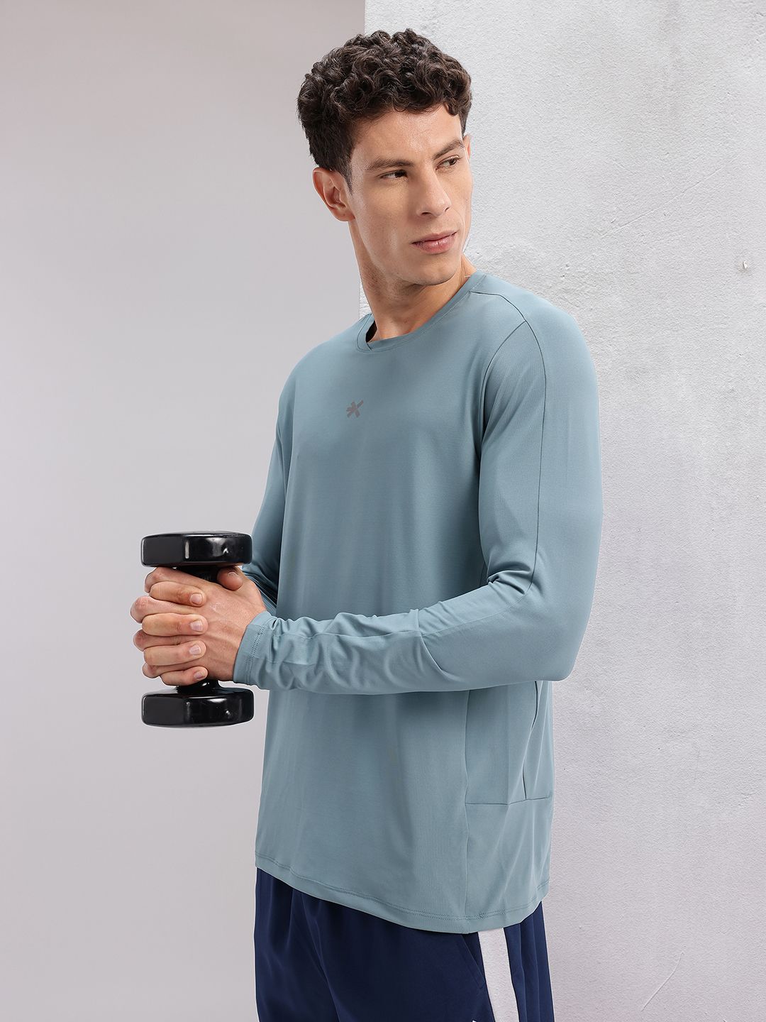 HRX by Hrithik Roshan Round-Neck Training T-shirt with Reflective Elements-picture-41