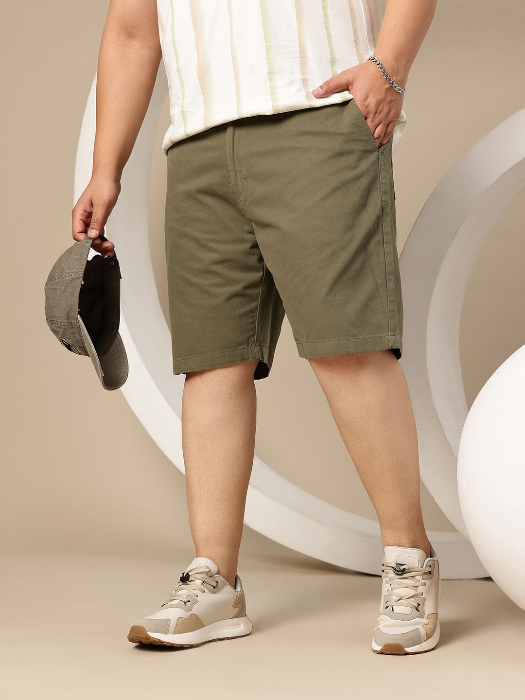 Sztori Men Plus Size Pure Cotton Chino Shorts-picture-50