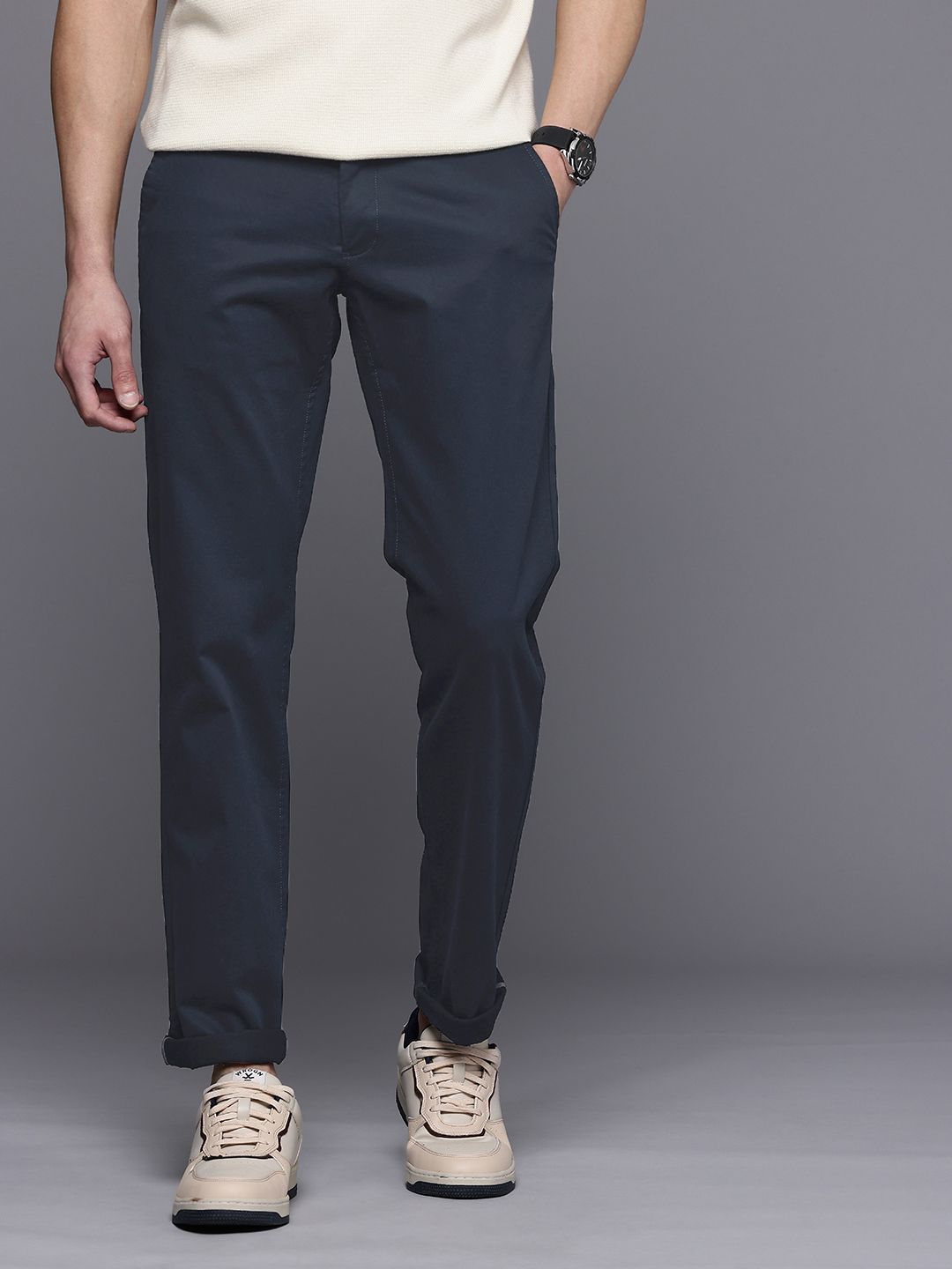 Louis Philippe Sport Men Slim Fit Trousers-picture-25