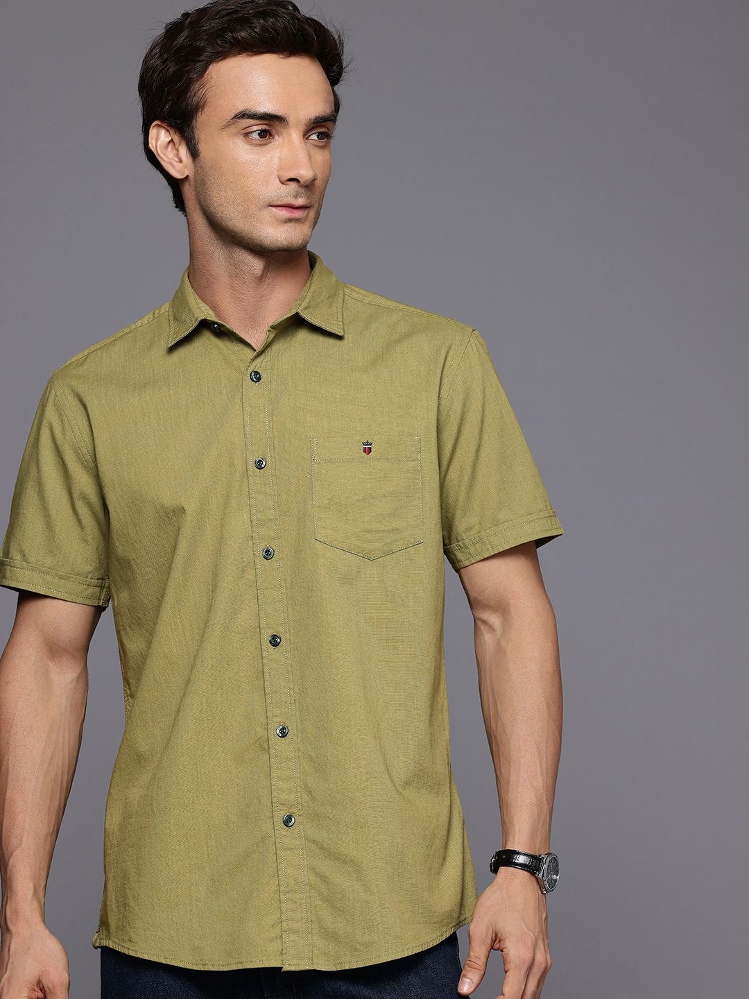 Louis Philippe Jeans Slim Fit Pure Cotton Casual Shirt-picture-26