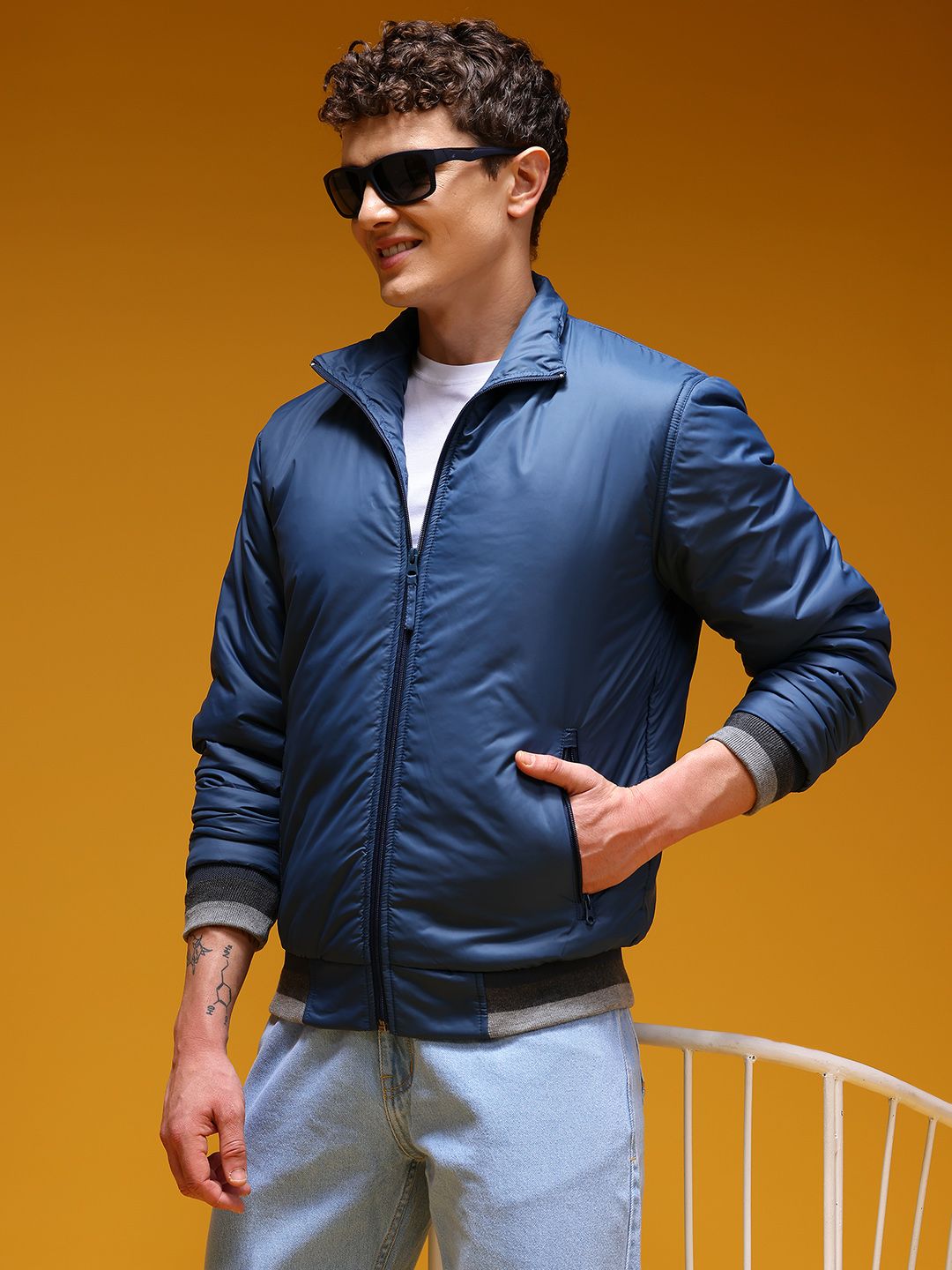 HERE&NOW Mock Collar Padded Jacket-picture-27