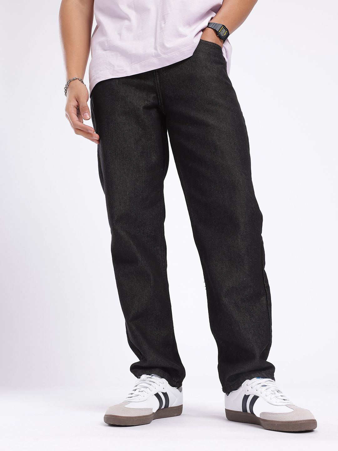 glitchez Men Relaxed Fit Mid-Rise Jeans-picture-19