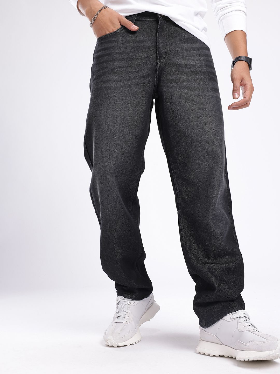 glitchez Men Straight Fit Light Fade Jeans-picture-20