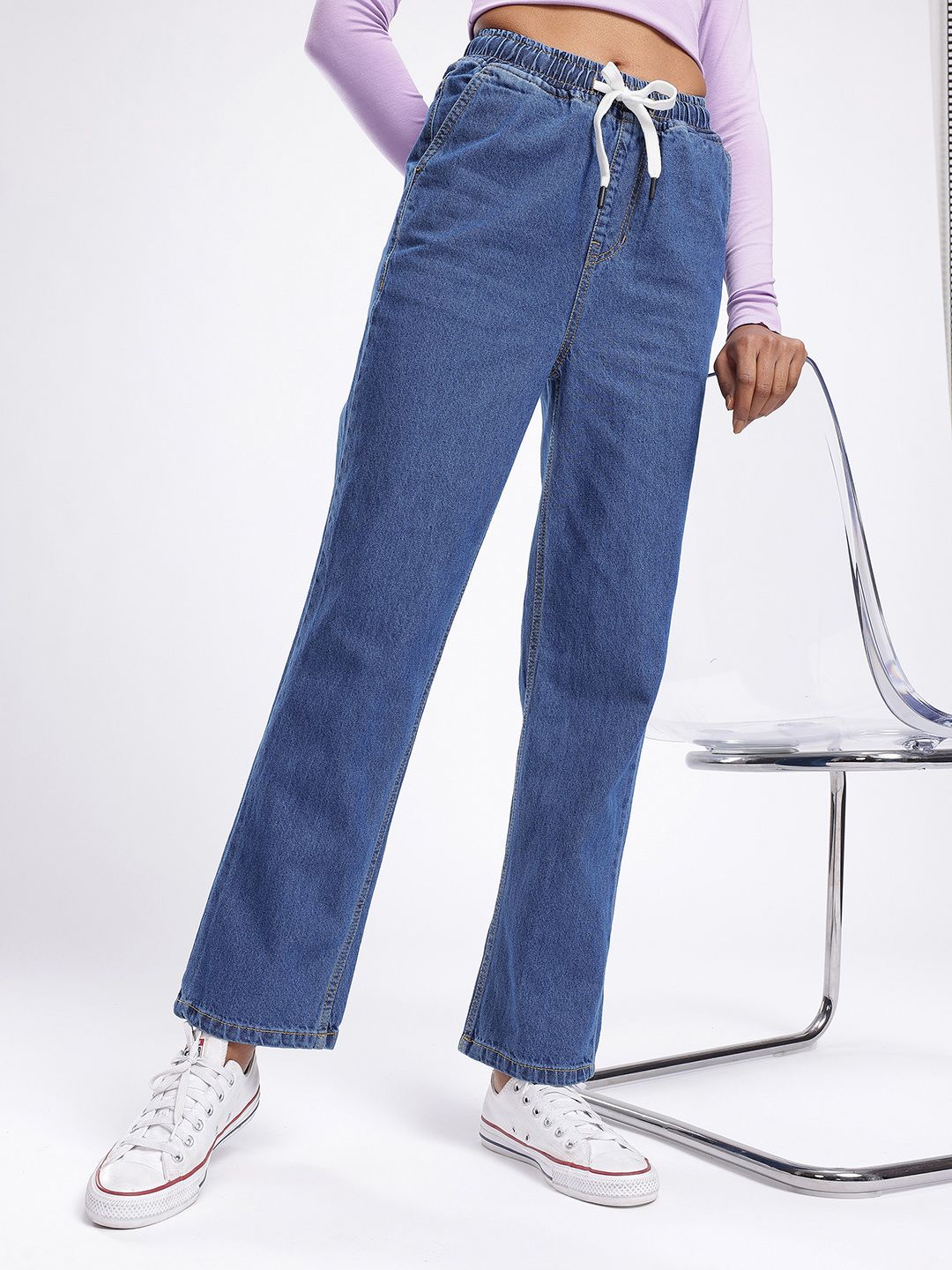 glitchez Women Light Fade Straight Fit Jeans-image-37