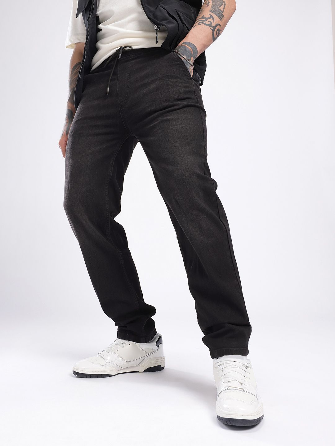 glitchez Men Regular Fit Light Fade Stretchable Jeans-picture-23