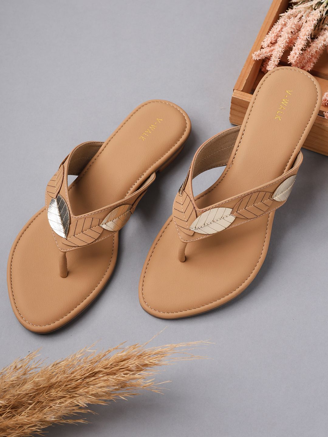 V-WALK Women Embellished Open Toe Flats-picture-33