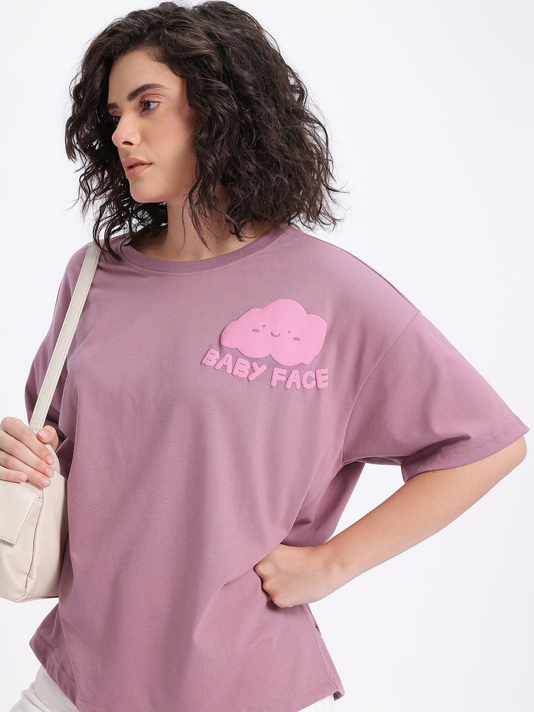 glitchez Puff Print Relaxed Drip Fit T-shirt