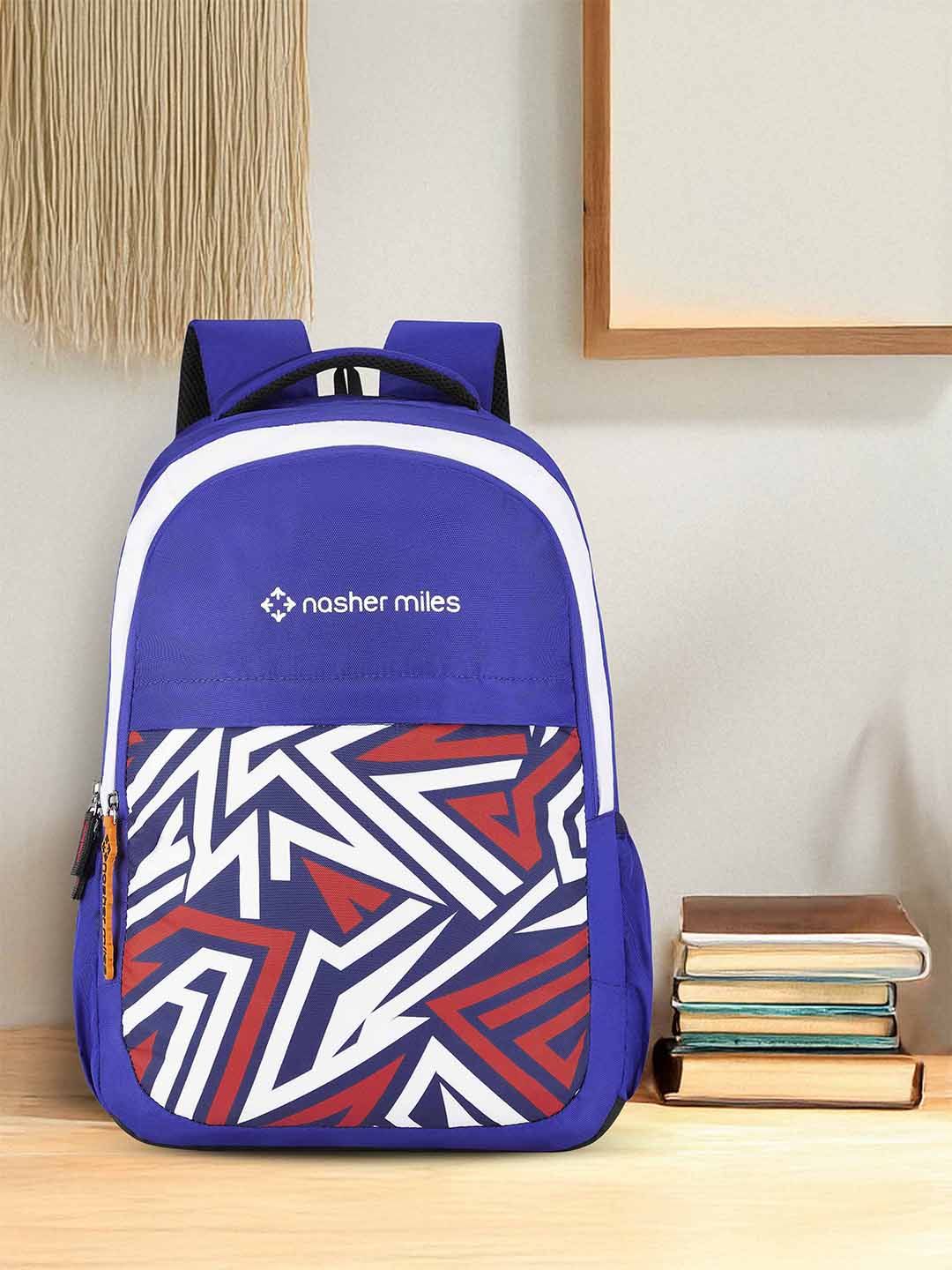 Nasher Miles Physics Laptop Backpack 31 Liters Polyester with Raincover (Dark Blue)-picture-32