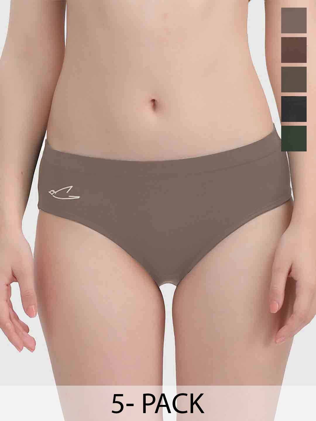 FREECULTR Women Cotton Hipster Underwear | Moisture-Wicking & DurablePack of 5-image-1