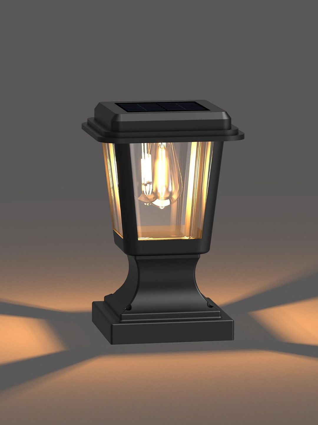 XERGY Waterproof Solar Pillar Lights With Pier Mount Base-picture-29