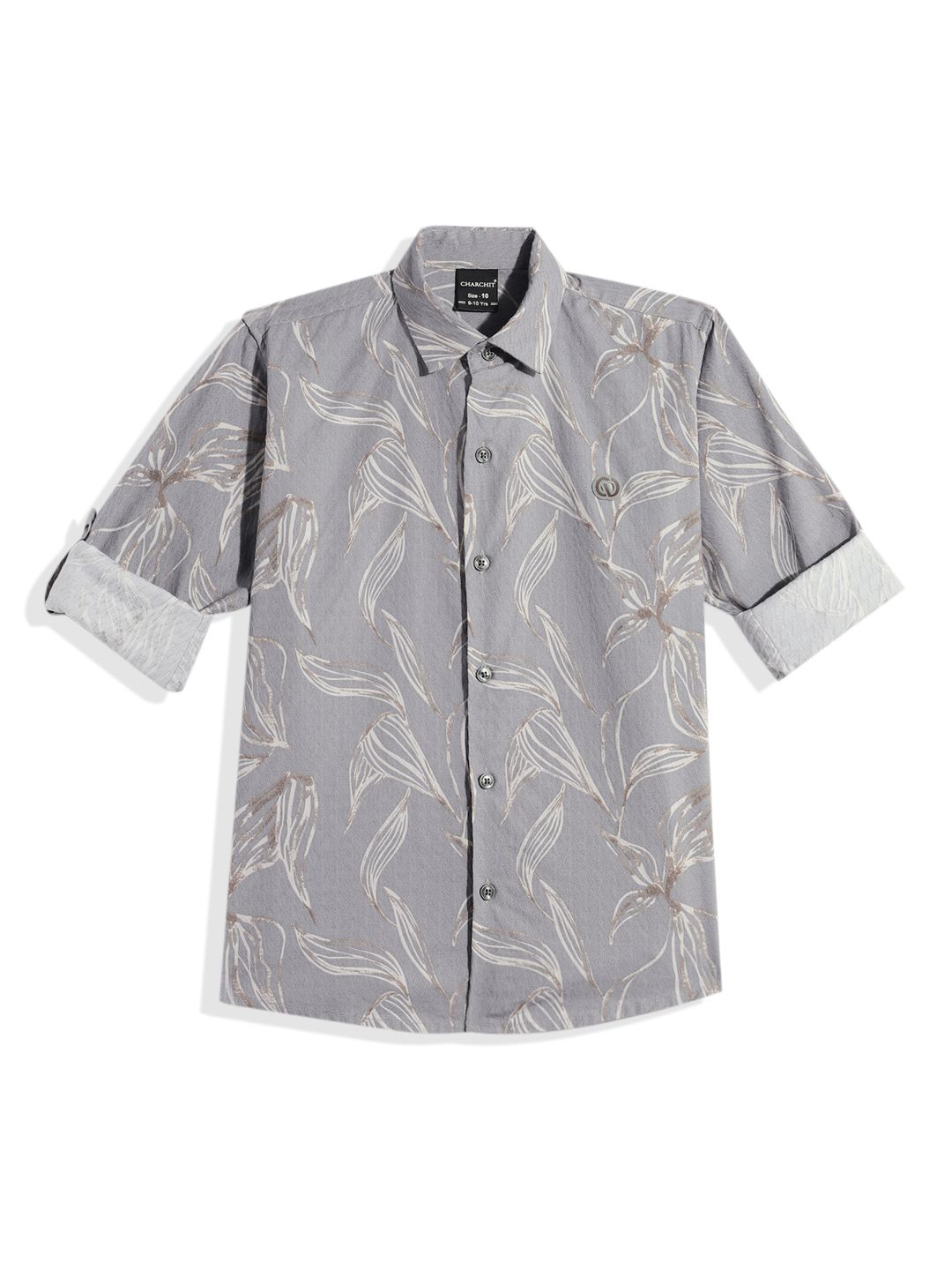 CHARCHIT Boys Comfort Floral Printed Pure Cotton Casual Shirt-picture-11