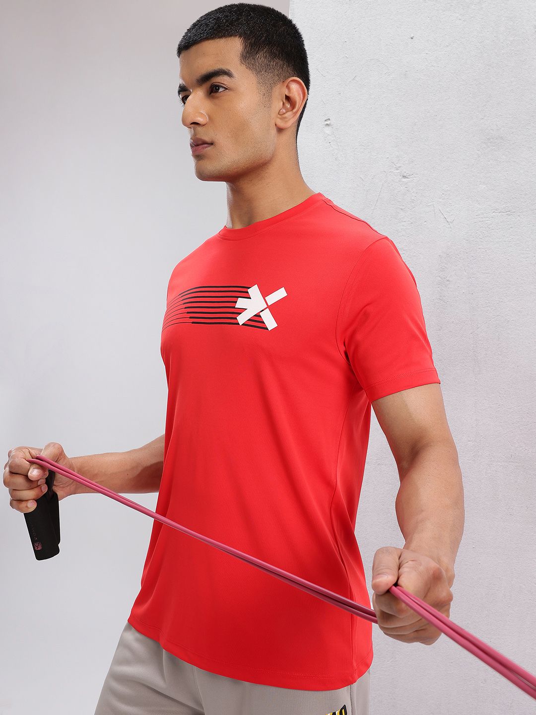 HRX by Hrithik Roshan Geometric Printed Rapid-Dry Training T-shirt-picture-33
