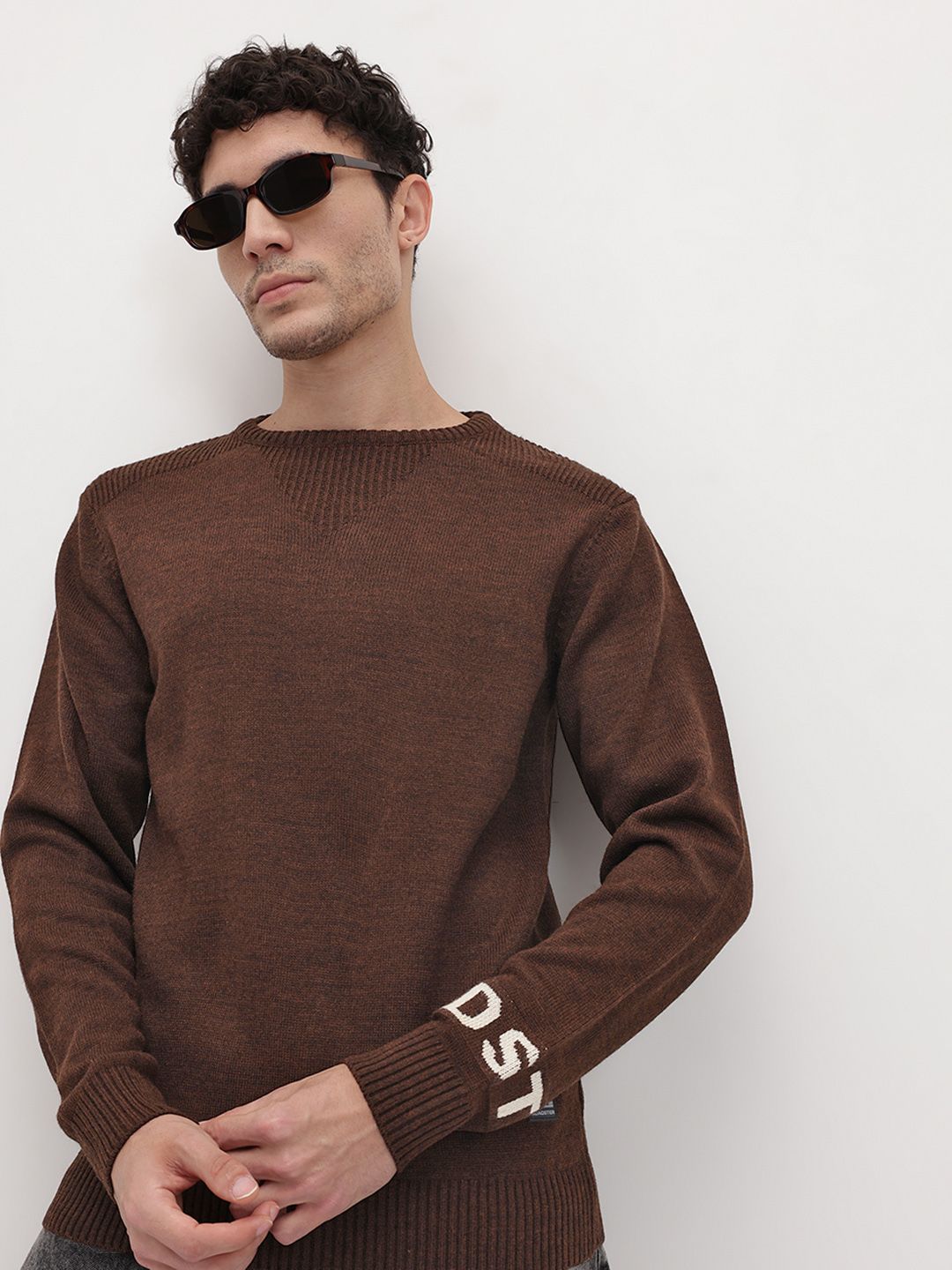 The Roadster Life Co. Typography Detail Knitted Pullover-picture-32