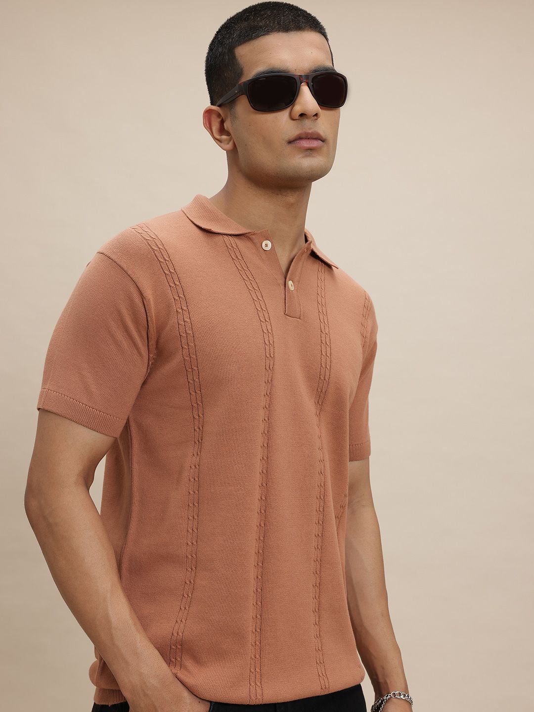 The Roadster Lifestyle Co. Striped Polo Collar T-shirt-picture-36