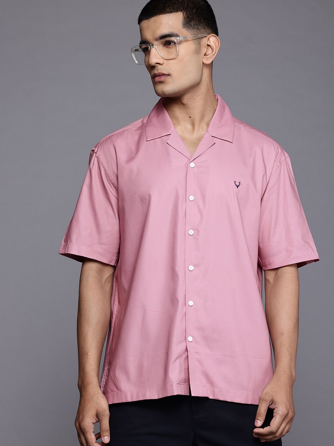 Allen Solly Embroidered Detail Relaxed Casual Shirt-image-48