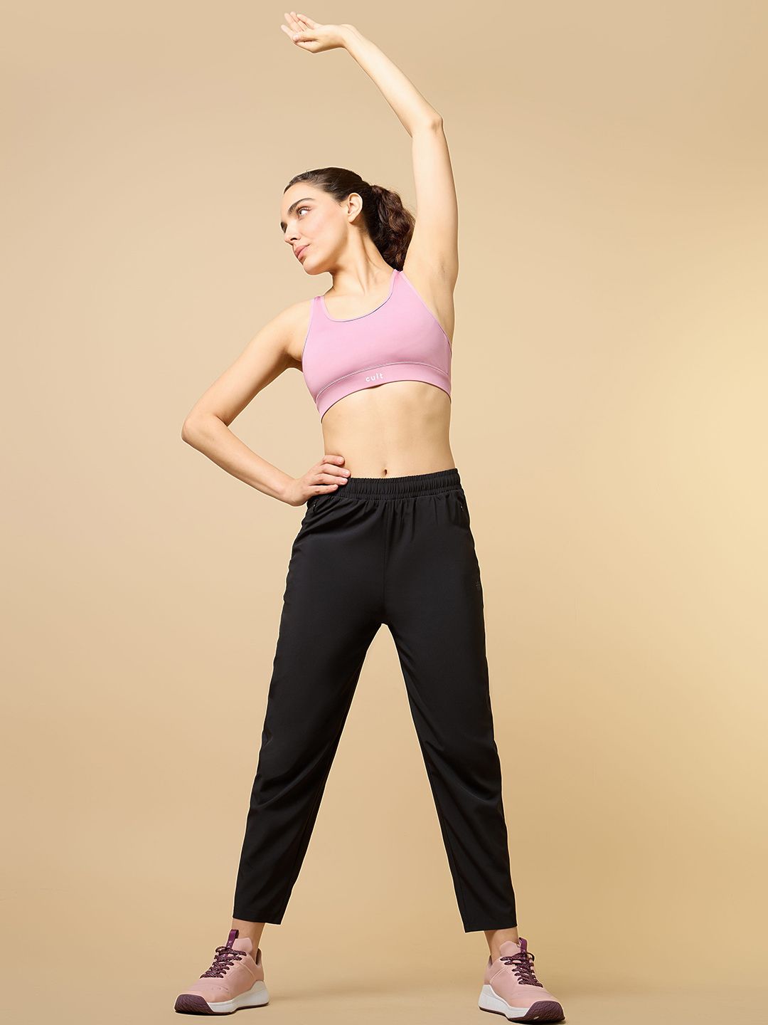 CULT Women Black Training All Form Cropped Trackpants-picture-24