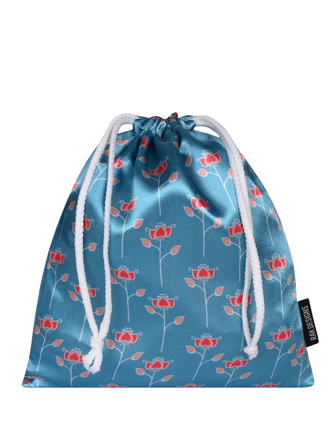 RAK DESIGNS Floral Printed Potli With Wrist Loop-picture-3