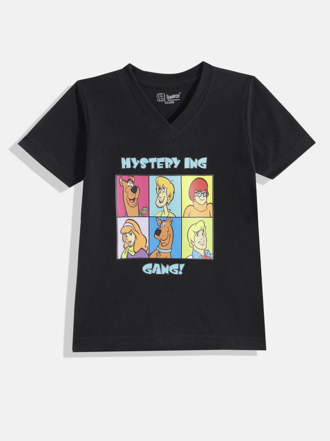 Eteenz Kids Boys Scooby Doo Printed V-Neck T-Shirt-picture-34