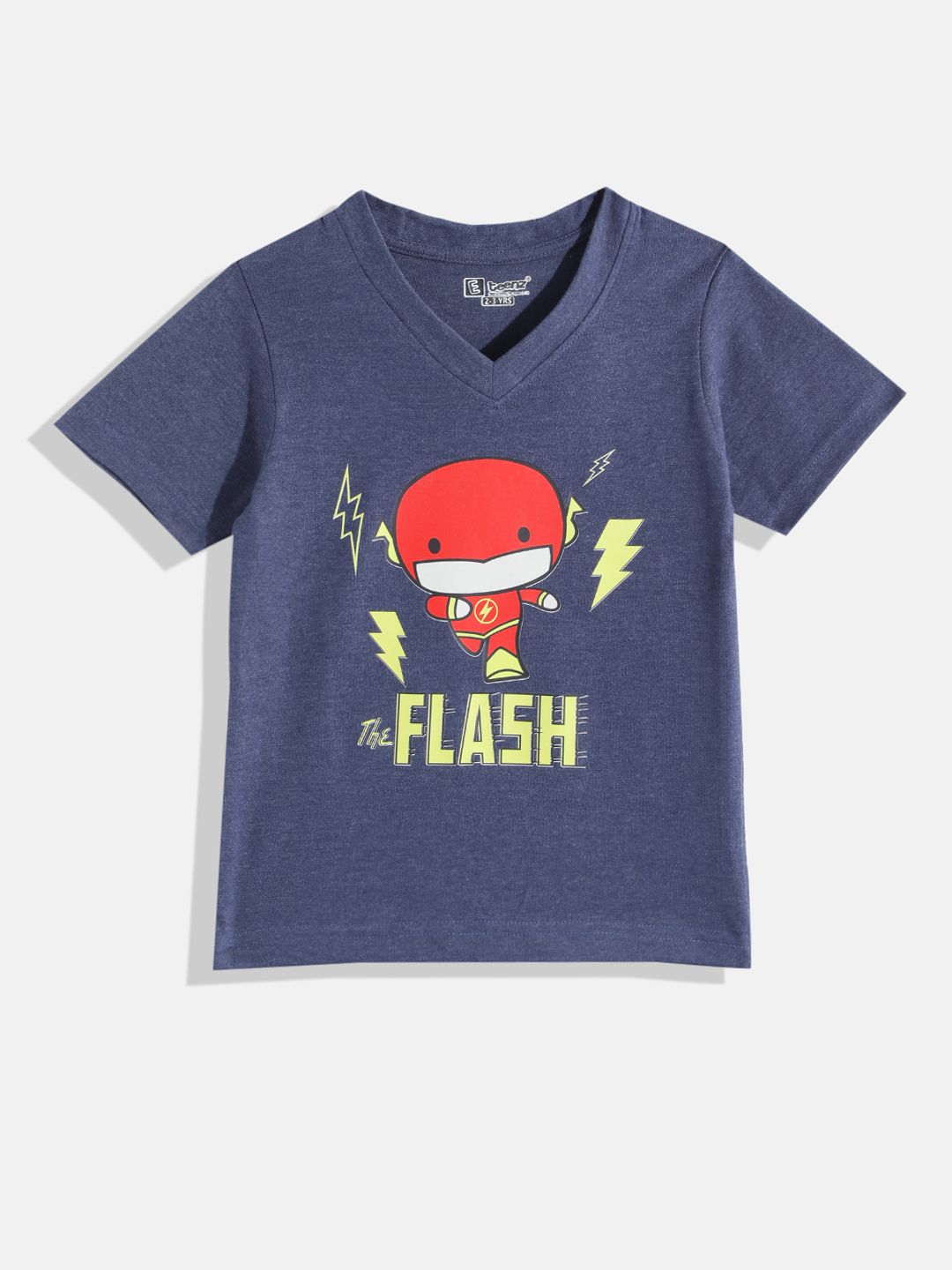 Eteenz Boys Flash Printed V-Neck T-shirt-picture-25