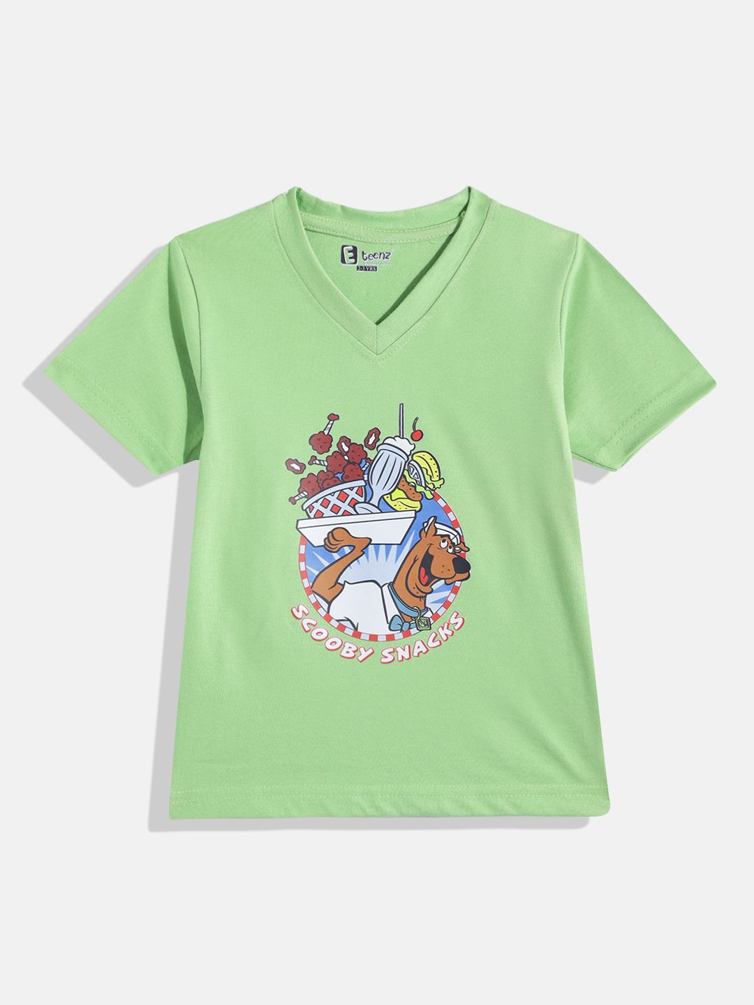 Eteenz Kids Boys Scooby Doo Printed V-Neck T-Shirt-picture-15