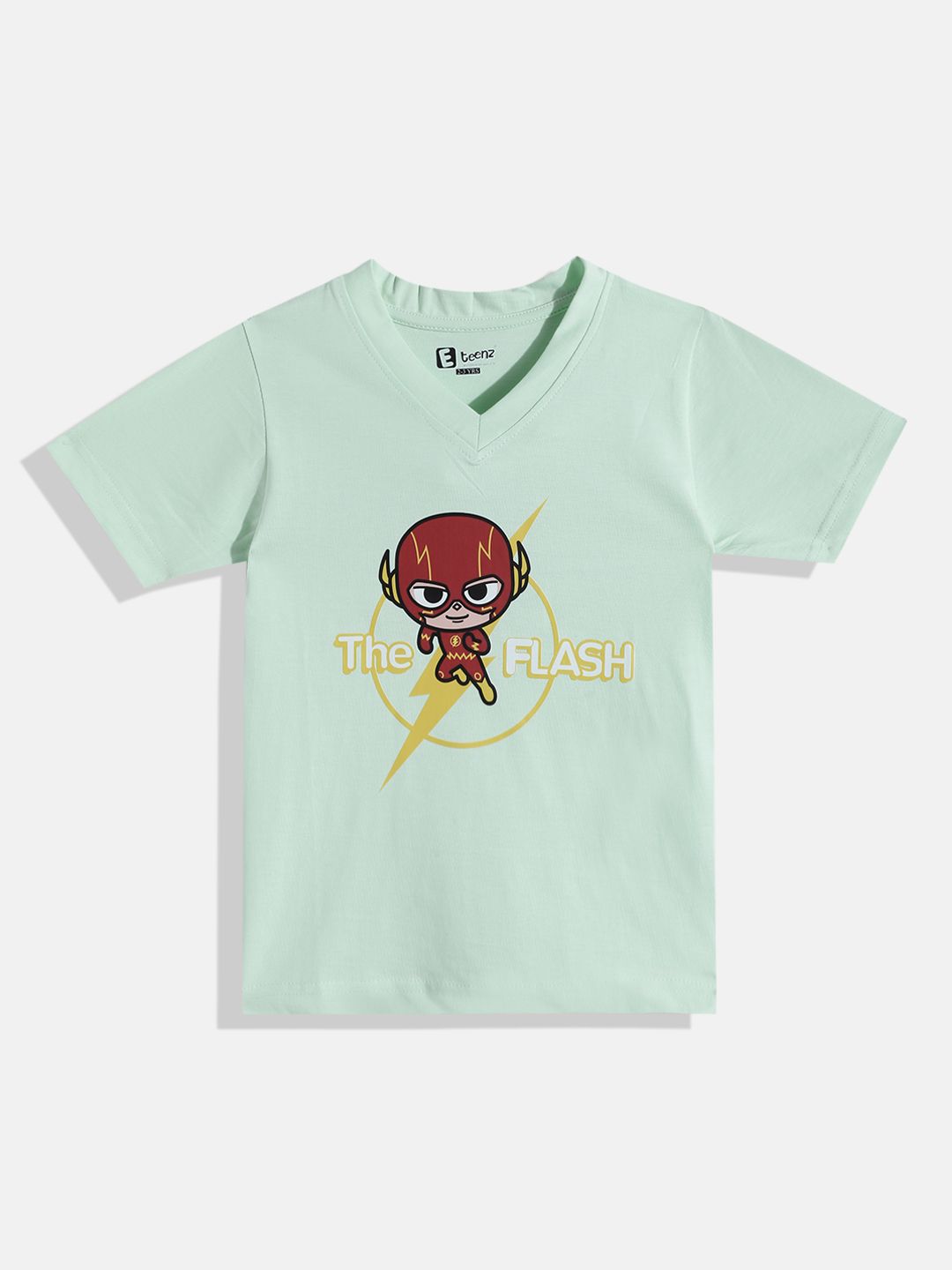Eteenz Kids Boys Flash Printed V-Neck T-Shirt-picture-16