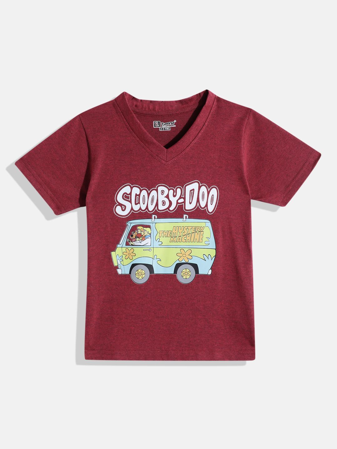 Eteenz Kids Boys Scooby Doo Printed V-Neck T-Shirt-picture-14
