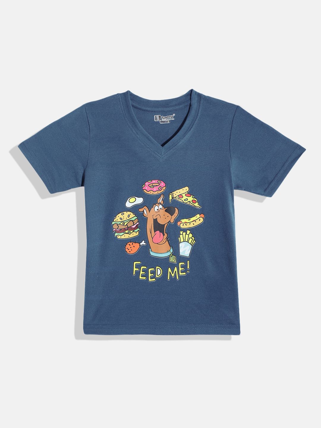 Eteenz Kids Boys Scooby Doo Printed V-Neck T-Shirt-picture-20