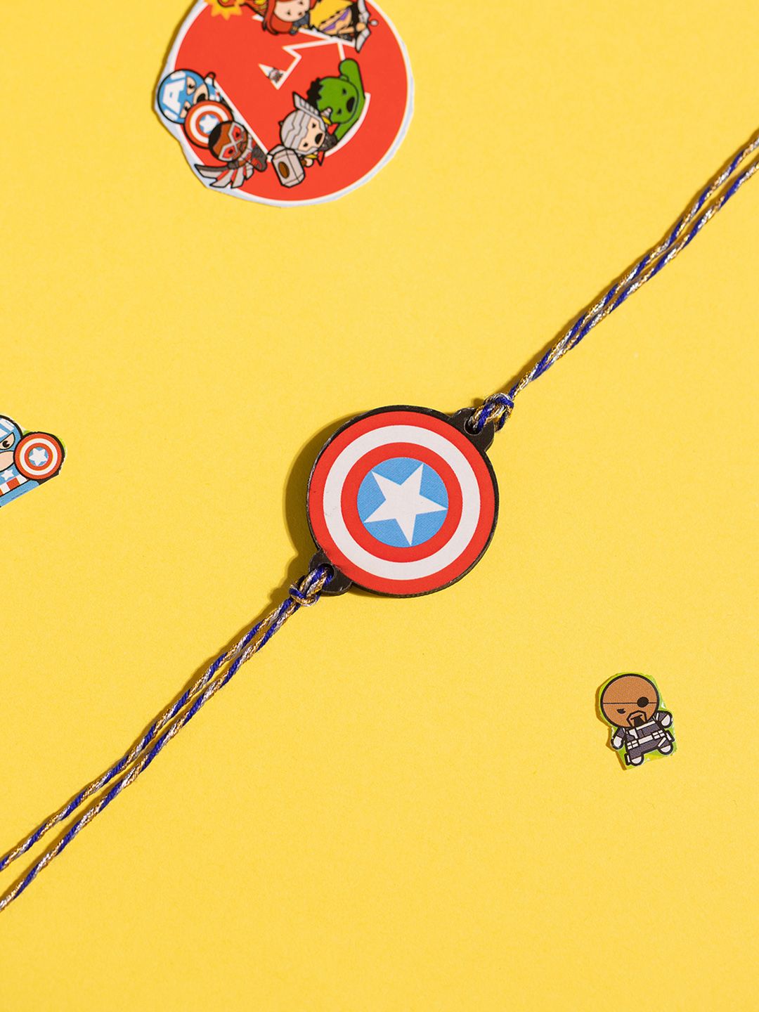 Voylla Kids Marvel Captain America Shield Thread Rakhi-image-12