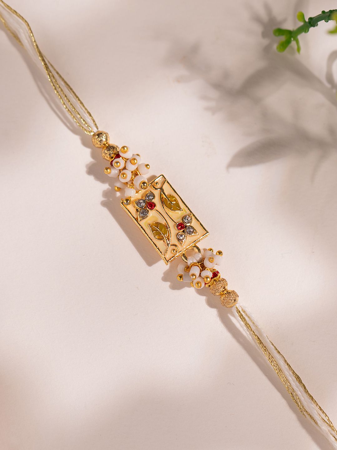 Voylla Bond Of Blossoms Floral Thread Rakhi-image-33