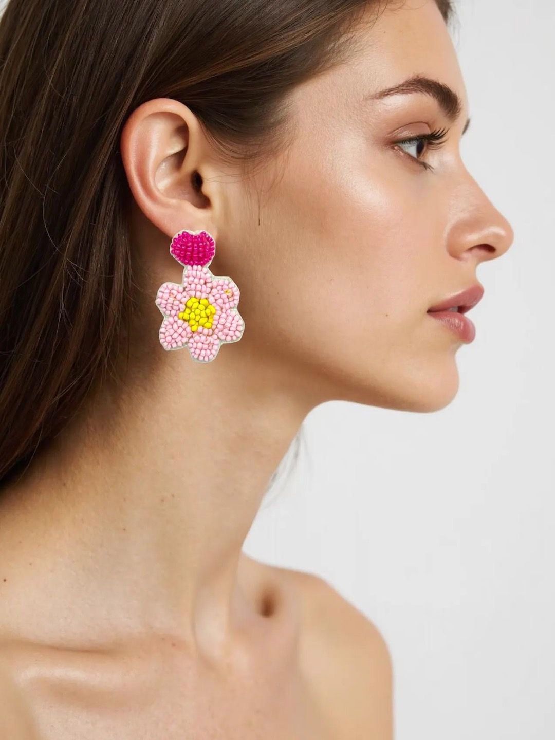 Digital Dress Room Floral Studs Earrings-picture-16