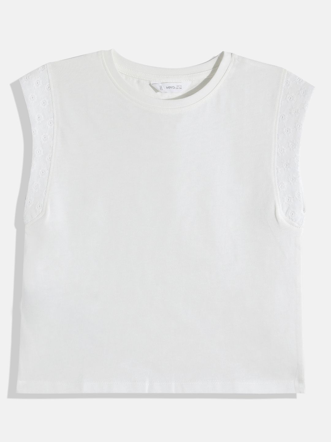 Mango Kids Girls Pure Cotton T-Shirt With Embroidered Detail-picture-33