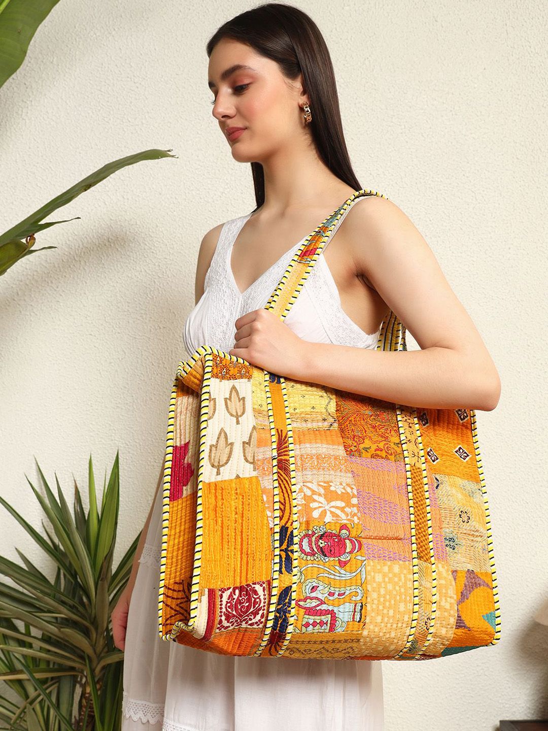 HANDICRAFT PALACE Women Ethnic Motifs Printed Shopper Tote Bag-picture-17