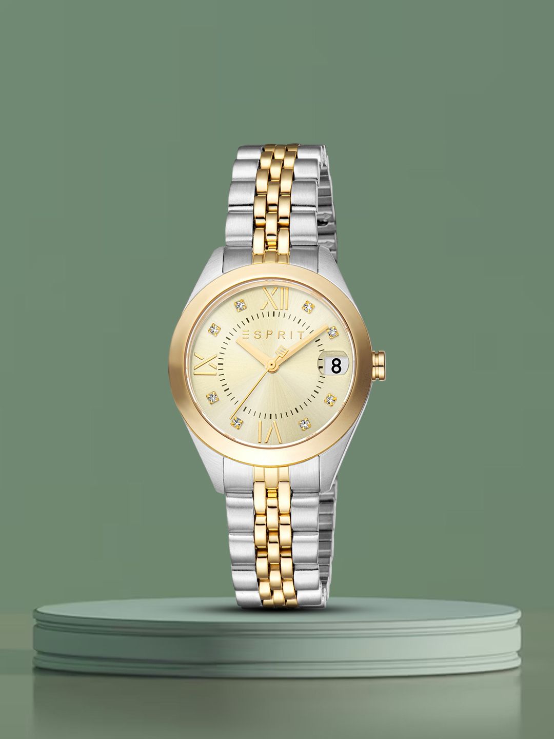 ESPRIT Women Embellished Dial & Stainless Steel Straps Analogue Watch ES1L295M2055-image-14