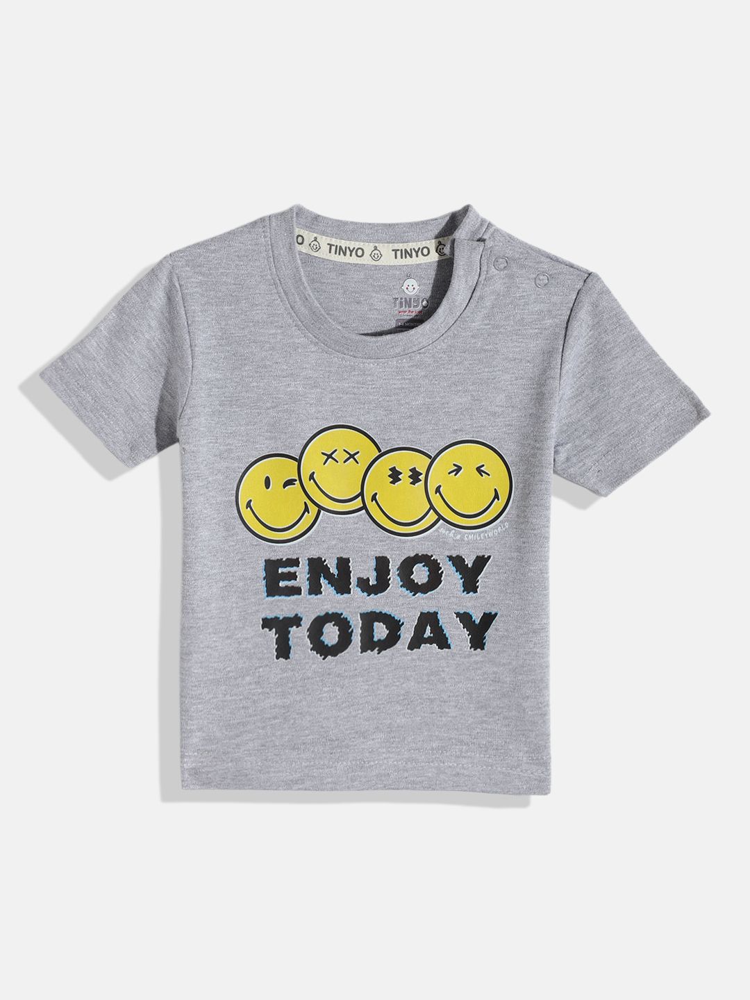 YK X Tinyo Infant Boys Typography Printed Pure Cotton T-shirt-picture-15