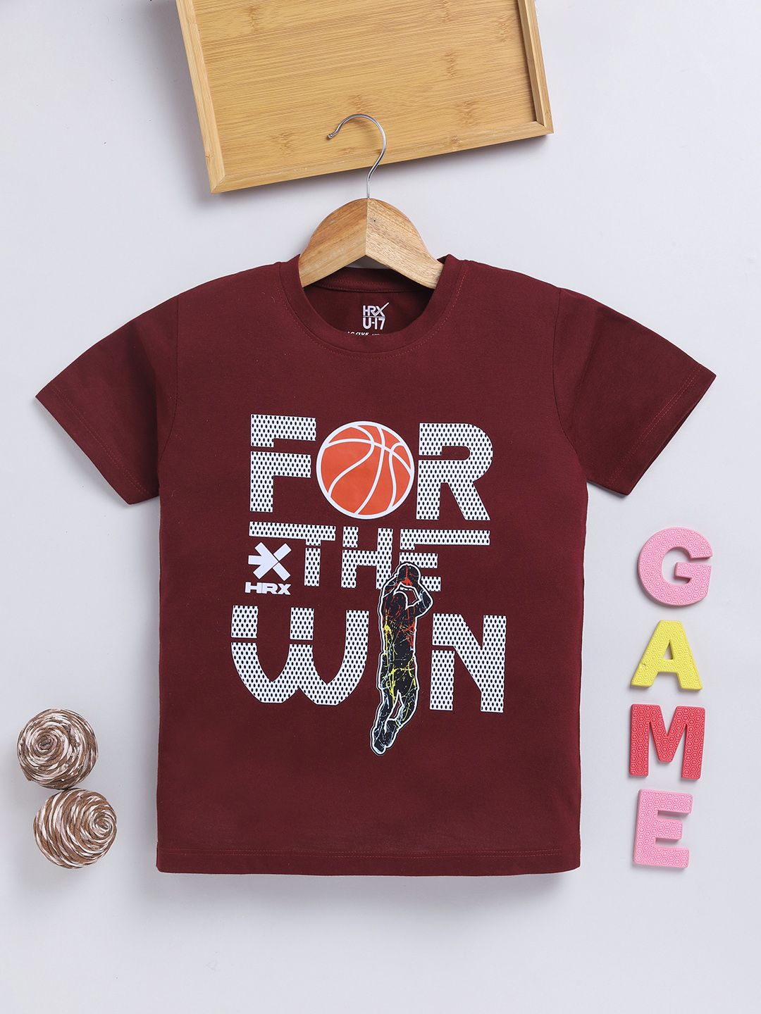 HRX by Hrithik Roshan Boys Typography Printed Rapid Dry Sports T-shirt-picture-45