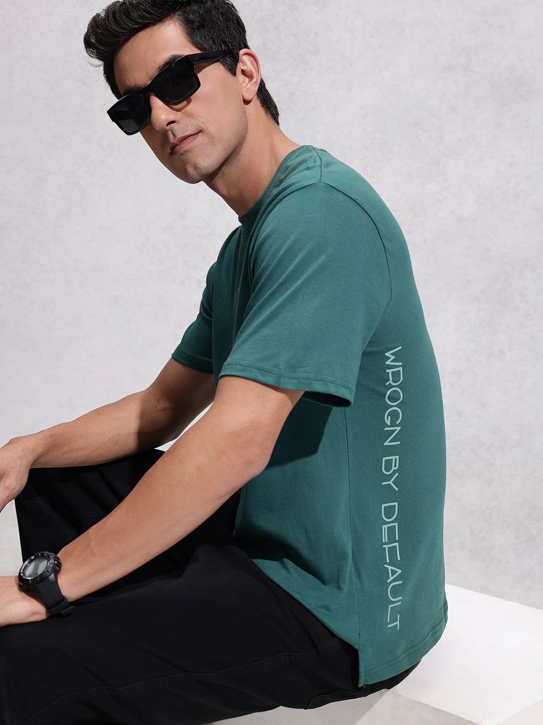 WROGN Comfort Fit Typography Printed Pure Cotton T-shirt-picture-14