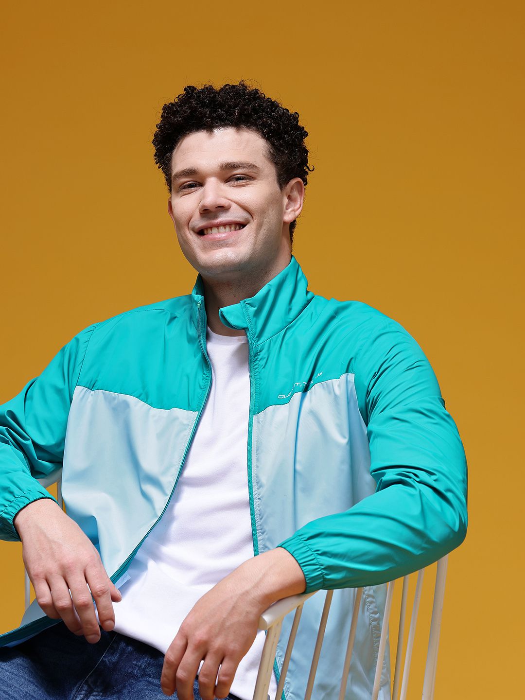 HERE&NOW Mock Collar Colourblocked Windcheater-picture-15