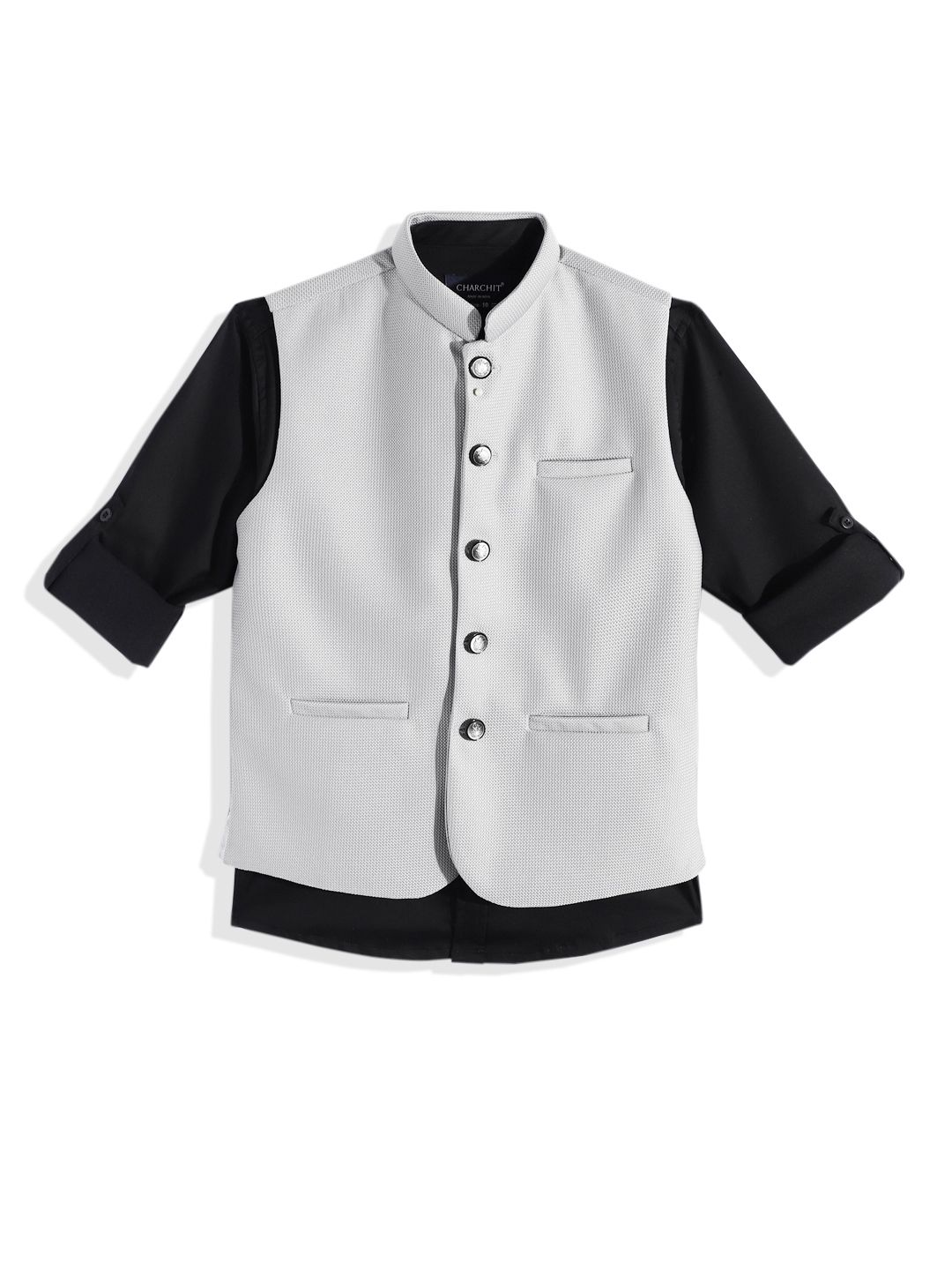 CHARCHIT Boys Nehru Jacket With Shirt-picture-33